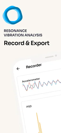 Record & Export - Capture accelerometer data and export recordings
